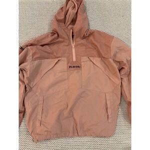 Playboy by PacSun Women Mauve Pink Colorblock Quarter Zip Windbreaker Jacket M